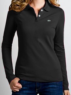 Lacoste Polo L.Slv. Black Wmns